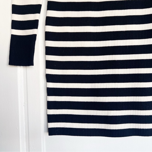 Everlane • The Breton Ribbed Cotton Sweater Dress pullover striped black white - Picture 5 of 9